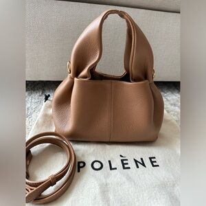 Polene Numero Neuf Mini Edition Textured Camel